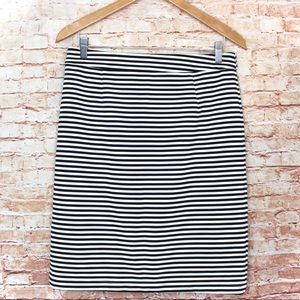 Sugarlips | Black & White Stripe Pencil Skirt